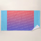 DIY - Laden Sie Ihr eigenes Bild auf individuelle Strandtuch (Vorderseite)