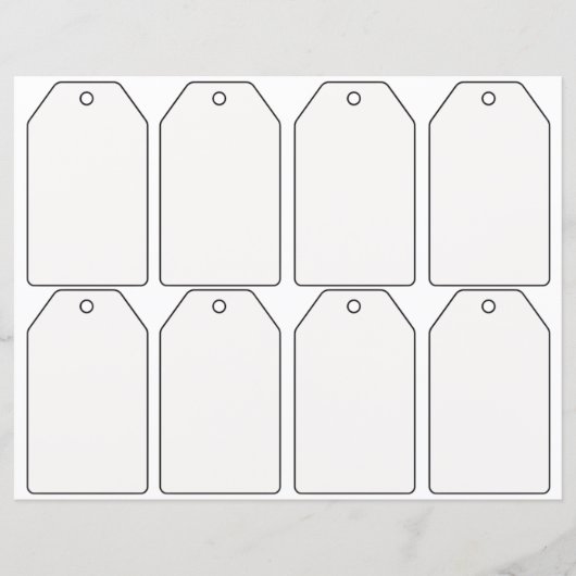 DIY leere Geschenkanhänger (Vorderseite)