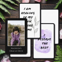 DIY-Leere-Orakel-Affirmationskarte Deck Dein Foto