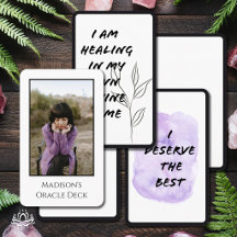DIY-Leere-Orakel-Affirmationskarte Deck Dein Foto