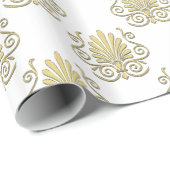 DIY LG Imitate Gold Damask Geschenkpapier (Rolleneckpunkt)