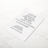 DIY, machen Sie Ihr eigenes Personalisiertes, indi Folieneinladung (Gedreht)