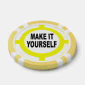 DIY macht es sich weiß und gelb Pokerchips (Einzeln)