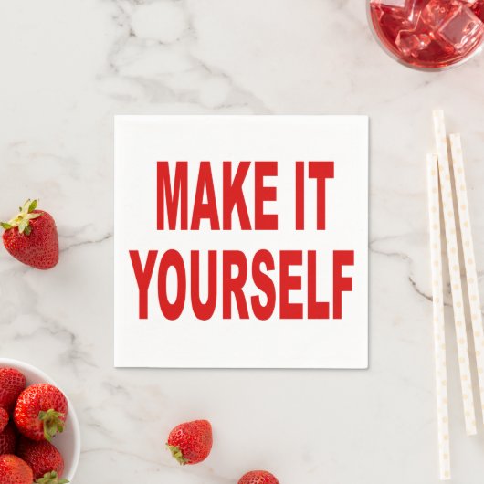 DIY macht sich selbst Serviette (Beispiel)