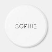 DIY Magnet | Benutzerdefinierter Text, Farbe, Name (Vorne)