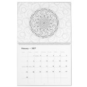 DIY Mandala Coloring Kontur - Museo Cantonale d'Ar Kalender (Feb 2027)