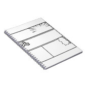  DIY Manga Panel 3– Customizable Japanese Comic  Notizblock (Rechte Seite)