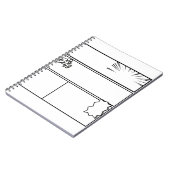  DIY Manga Panel 3– Customizable Japanese Comic  Notizblock (Linke Seite)