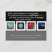 DIY Mini-Portfolio, Foto-Vorlage Visitenkarte (Rückseite)