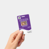 DIY-Mitarbeiter-ID-Karte lila Waage Ausweis (Handheld)