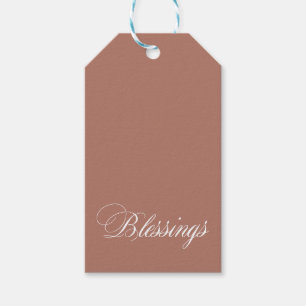 DIY Mocha Beige White Sessings Gift Tags Geschenkanhänger