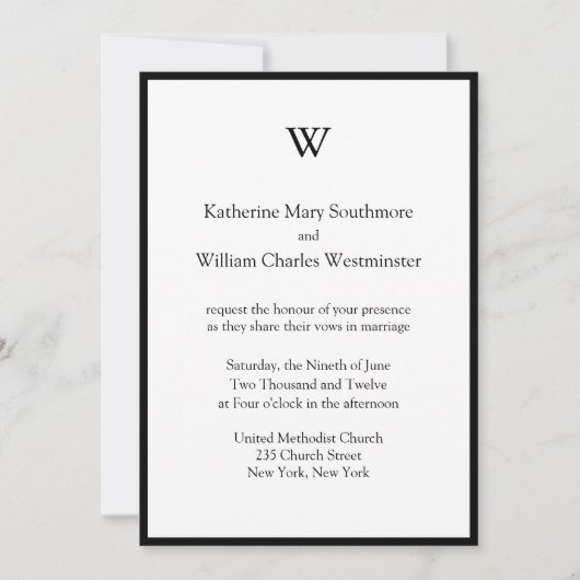 DIY Modern Wedding Einladungen (Vorderseite)