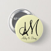 DIY Monogram Eiffelturm Button (Vorne & Hinten)