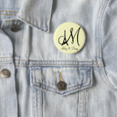 DIY Monogram Eiffelturm Button (Beispiel)