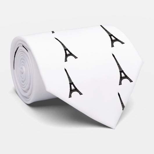 DIY Monogram Eiffelturm Krawatte (Gerollt)