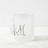 DIY Monogram Eiffelturm Mattglastasse (Vorderseite Links)