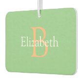 DIY Monogram & Name, Yel oder & White Text auf Sen Autolufterfrischer (Links)
