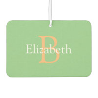 DIY Monogram & Name, Yel oder & White Text auf Sen