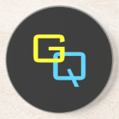 DIY Monogramm ~ Untersetzer 4.25" Sandstein (Vorne)