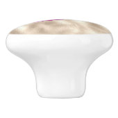 DIY Name Brush Text Fuchsia Platinum Imitats Metal Keramikknauf (Seitenansicht)