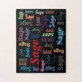 DIY-Name oder -Meldung in vielen Stilen und Farben Puzzle (Vertikal)