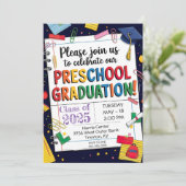 DIY-Notebook-Clip-Vorschulkappe Einladung (Stehend Vorderseite)