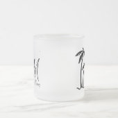 DIY Palm Tree Ziellogo Mattglastasse (Mittel)