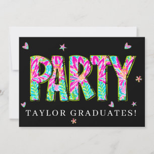 * DIY Party-Einladung Kritzel-Event Absolvent Einladung