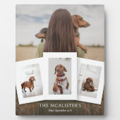 DIY Pet Four Foto Collage Plaque Fotoplatte (Vorderseite)