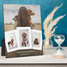 DIY Pet Four Foto Collage Plaque