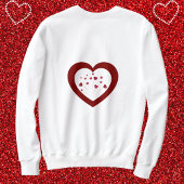 DIY Pet Lovers BFF Happy Valentine's Day Red White Sweatshirt