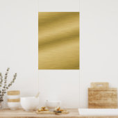 DIY-Poster mit gebürstetem Gold-Hintergrund Art Poster (Küche)