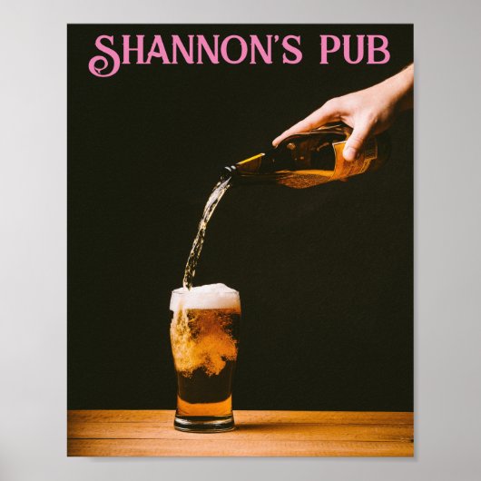 DIY! Pub She-Shed Poster - Name hinzufügen (Vorne)