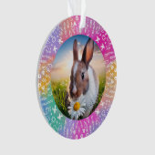 DIY Rabbit Rainbow Christmas Ornament (Vorderseite)