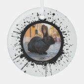DIY Rabbit zu Weihnachten in Italien Ornament Aus Glas (Vorderseite)