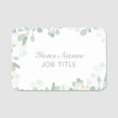 DiY Rectangle-Blätter Namensschild (Vorderseite)