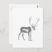 DIY Reindeer Postkarte (Vorne/Hinten)