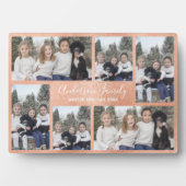 DIY Rose Gold Metallic Six Foto Fotoplatte (Vorderseite)