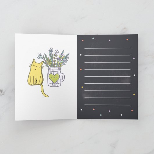 DIY Rustic Chalkboard Birthday Bundline Karte (Innenseite)