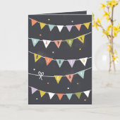 DIY Rustic Chalkboard Birthday Bundline Karte (Gelbe Blume)