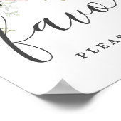 DIY Rustikal rosa Gastgeschenk Hochzeit Poster (Ecke)