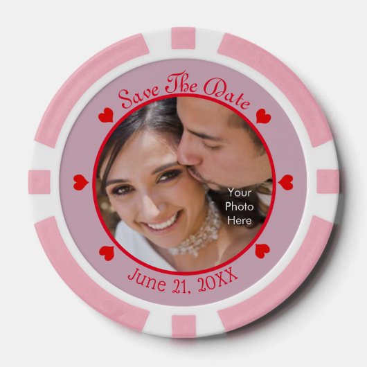 DIY - SAVE THE DATE / POKERCHIPS (Vorderseite)