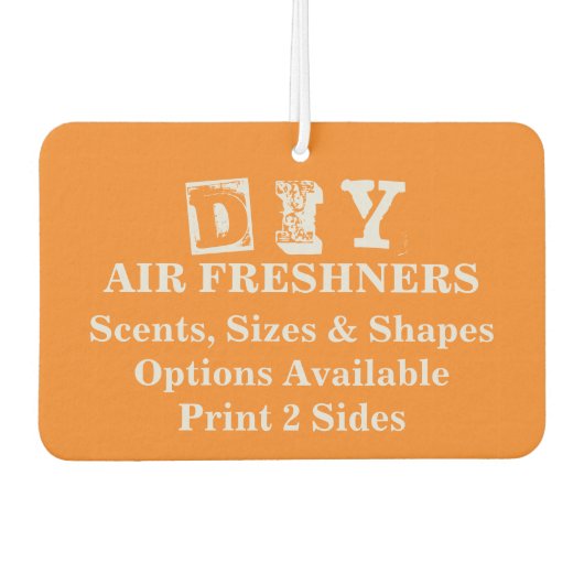 DIY (Scent & Shape Options) - Autolufterfrischer (Vorderseite)