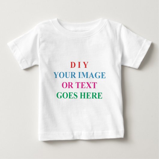 DIY SCHAFFEN IHREN EIGENEN ENTWURF BABY T-SHIRT (Vorderseite)