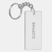 DIY SCHLÜSSELANHÄNGER | Benutzerdefinierter Text, (Vorderseite links)