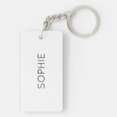 DIY SCHLÜSSELANHÄNGER | Benutzerdefinierter Text, (Rückseite)