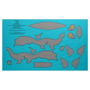 DIY schnitt und näht Koi Drachen Plushie - Ginbo Stoff