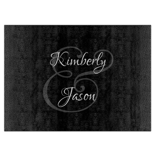 DIY Seinen und ihre Skriptnamen, weiß & grau auf s Schneidebrett (Vorderseite)