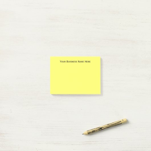 DIY Simple Personalisiert Business Name Custom Col Post-it Klebezettel (Auf Schreibtisch)