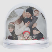 DIY Snow Globe - Custom Photo & Text Schneekugeln (Vorderseite)